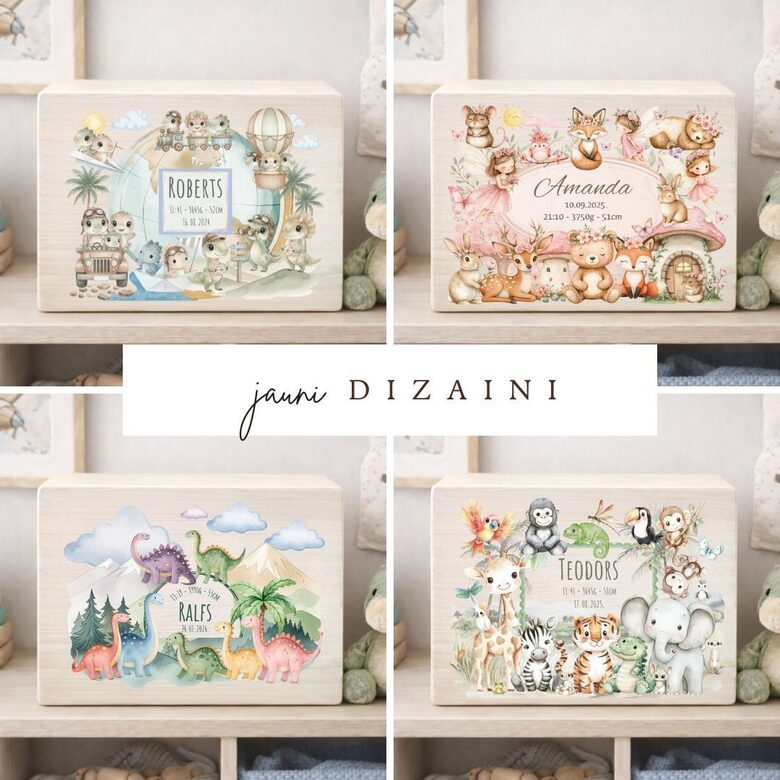 Personalisierte Holz-Erinnerungsboxen